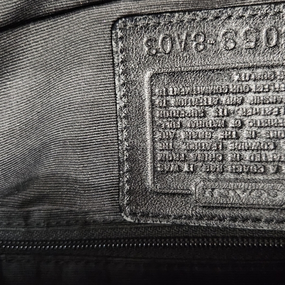 Coach Black Leather Shoulder Bag - Picture 5 of 8